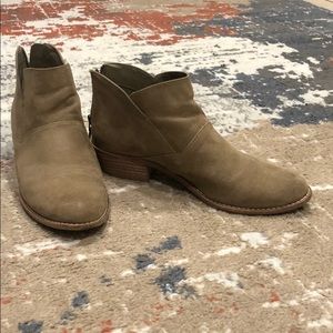 DV8 tan booties